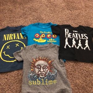 Lot of four rock tees sz 18mo